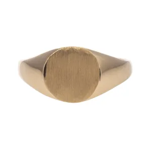 14K Yellow Gold 8.5x9.5mm Signet Ring