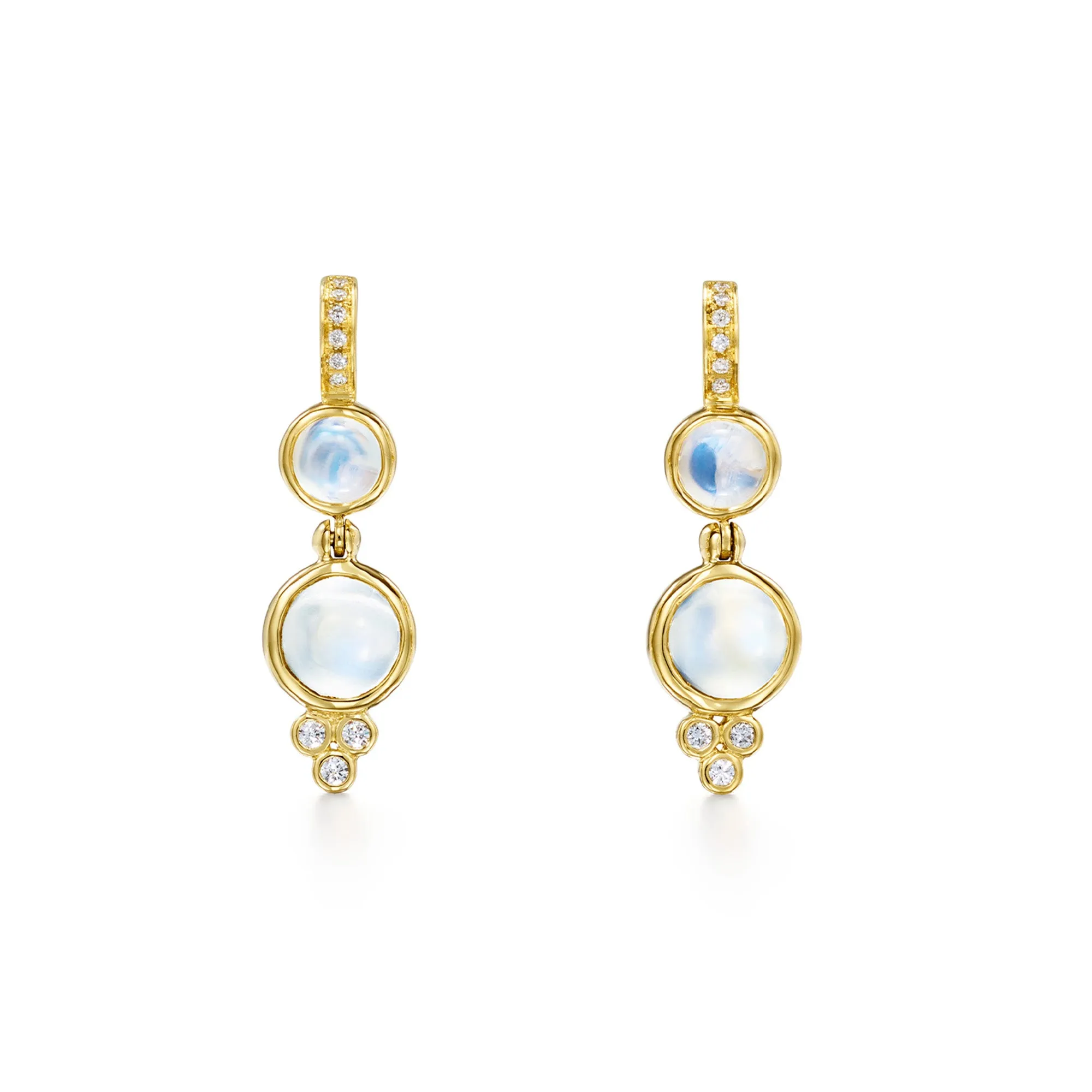 18K Lunar Drop Earrings