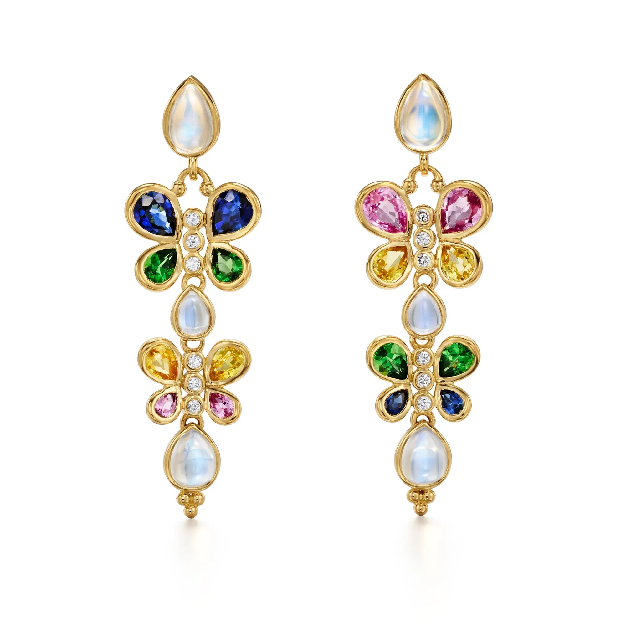 18K Precious Flutter Earrings