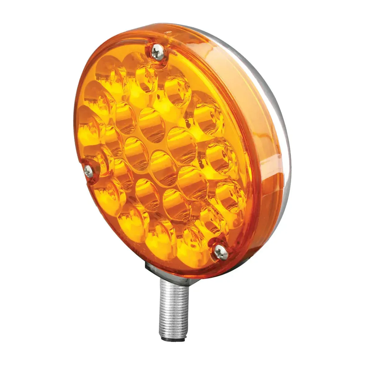 4" PEARL 1 FACE AMBER/AMBER 24-LED LIGHT