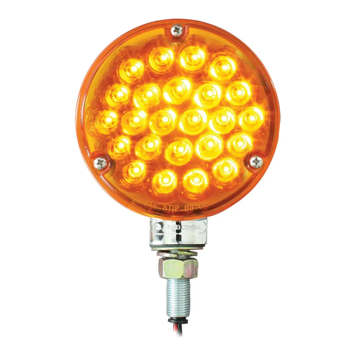 4" PEARL 1 FACE AMBER/AMBER 24-LED LIGHT