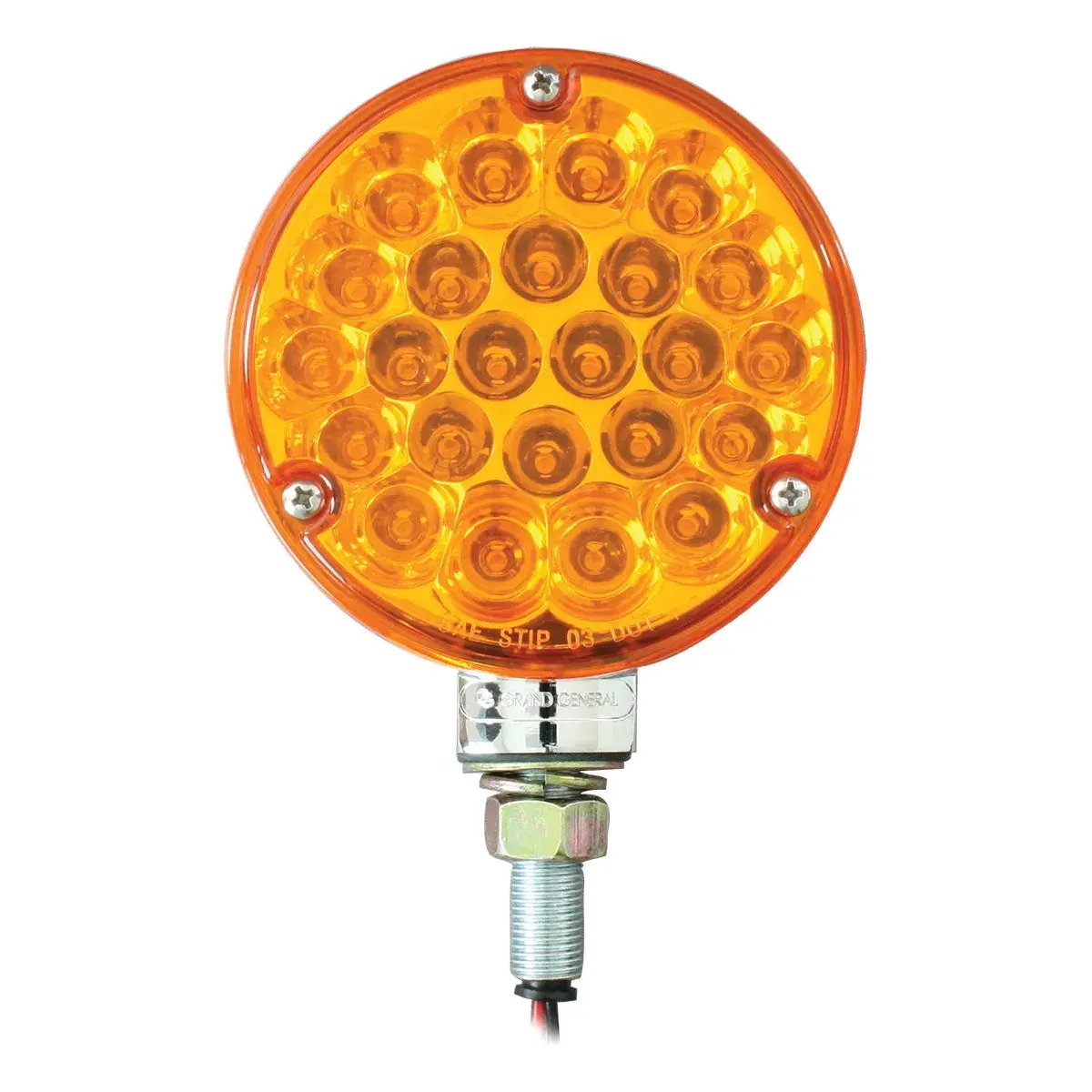 4" PEARL 1 FACE AMBER/AMBER 24-LED LIGHT