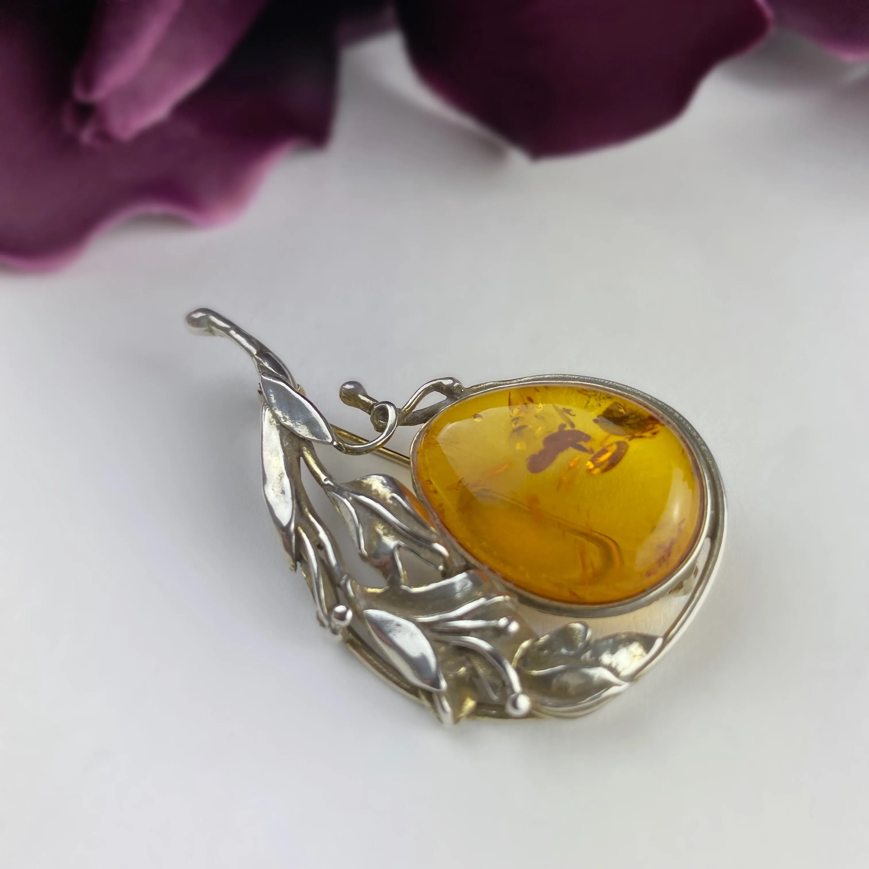 Amber Bouquet Brooch - VBR110