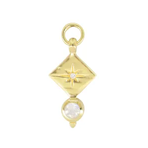 Ara Moonstone Gold Charm