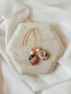 Blush |  Pink Opal Earrings