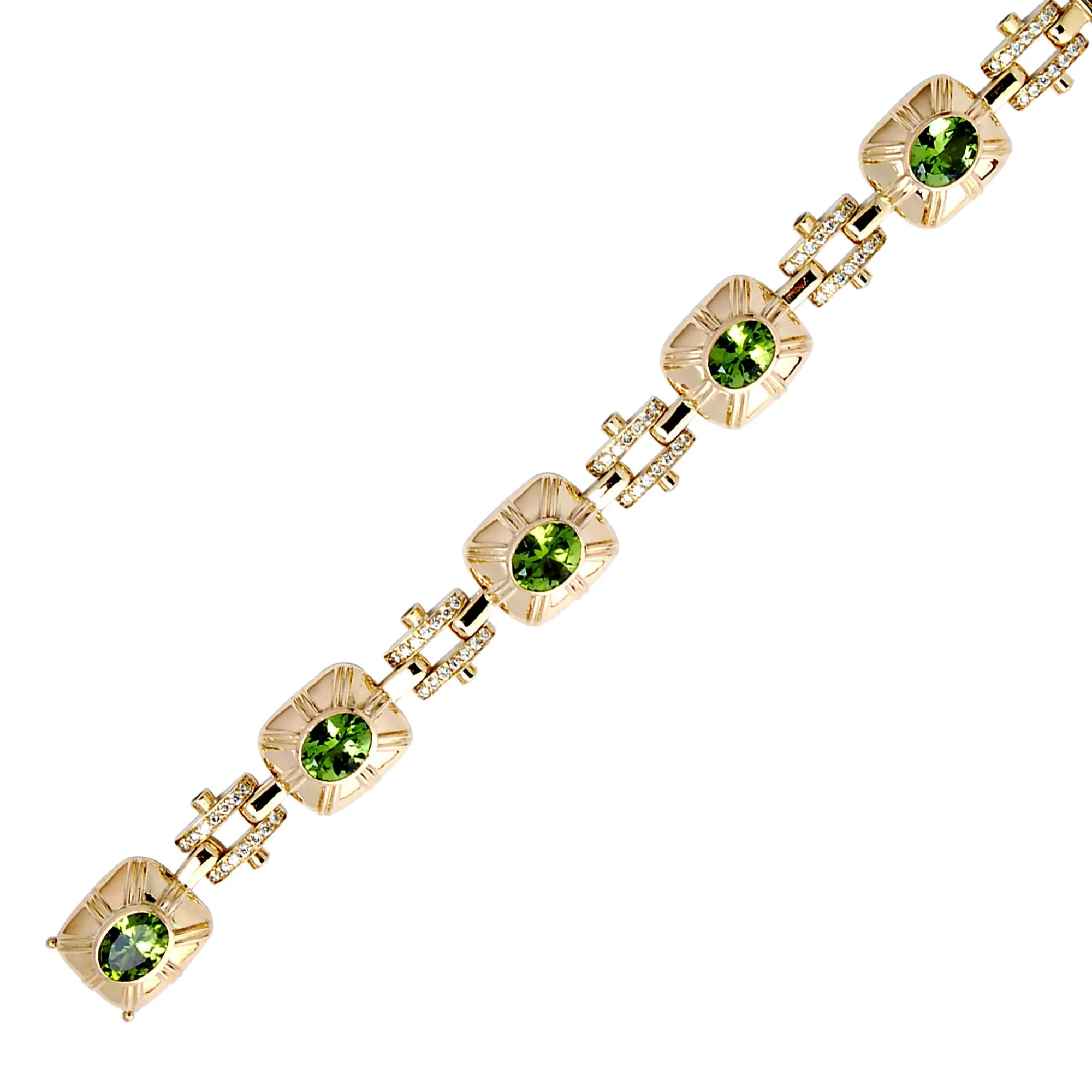 Bracelet- Peridot And Diamond (1273E)