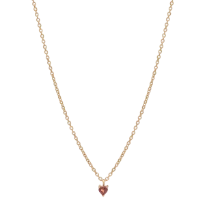 Burning Heart Necklace 14K