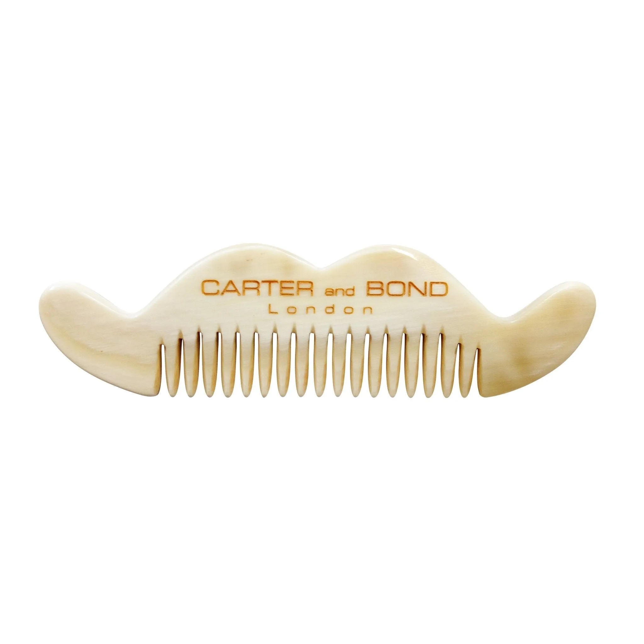 Carter and Bond Moustache Comb - Light