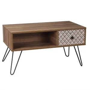 Casablanca Coffee Table with Hairpin Legs