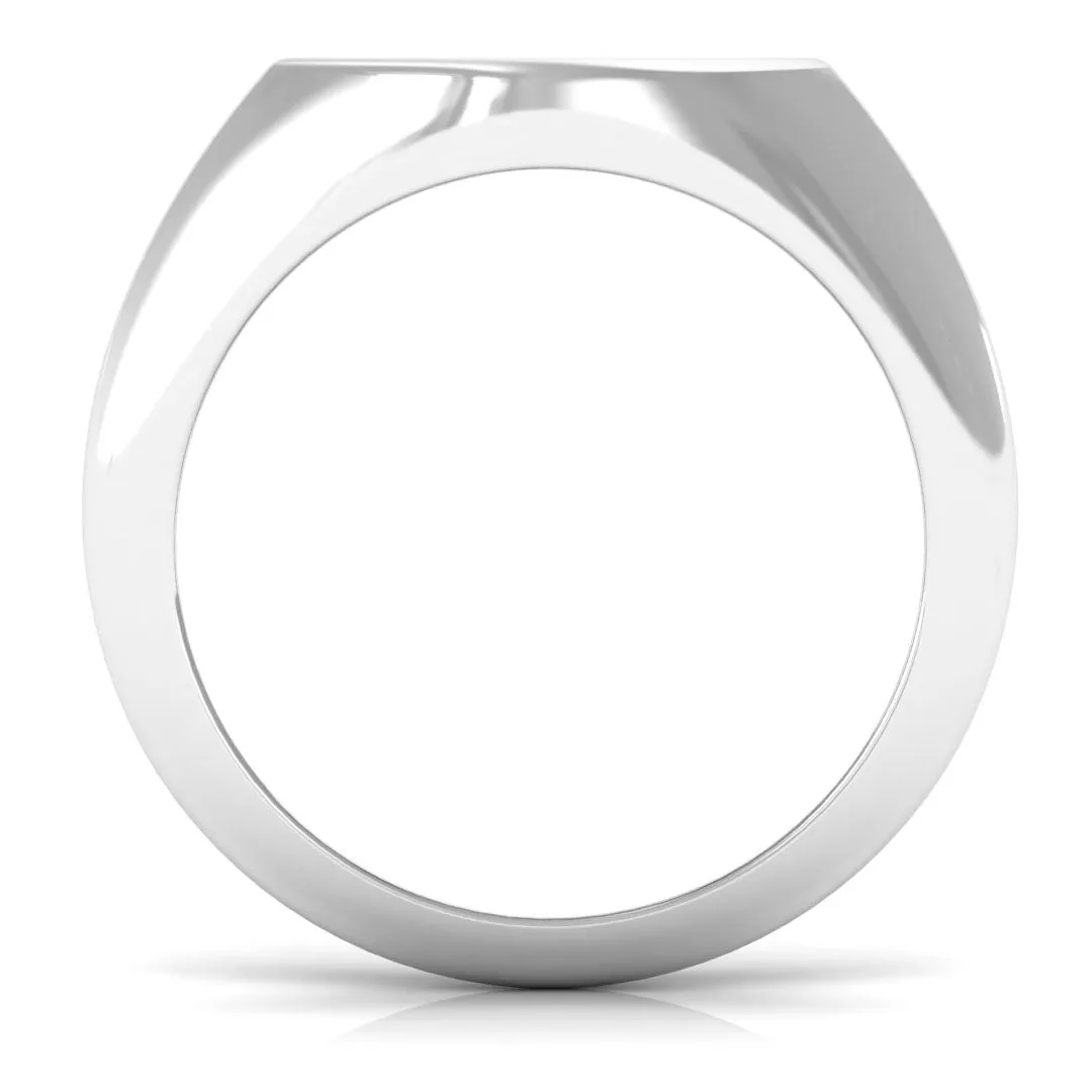 Certified CZ Cancer Zodiac Signet Ring