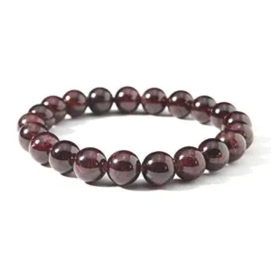 Certified Red Garnet Natural Crystal Stone Bracelet Energized Reiki Healing and Crystal Healing for Men & Women