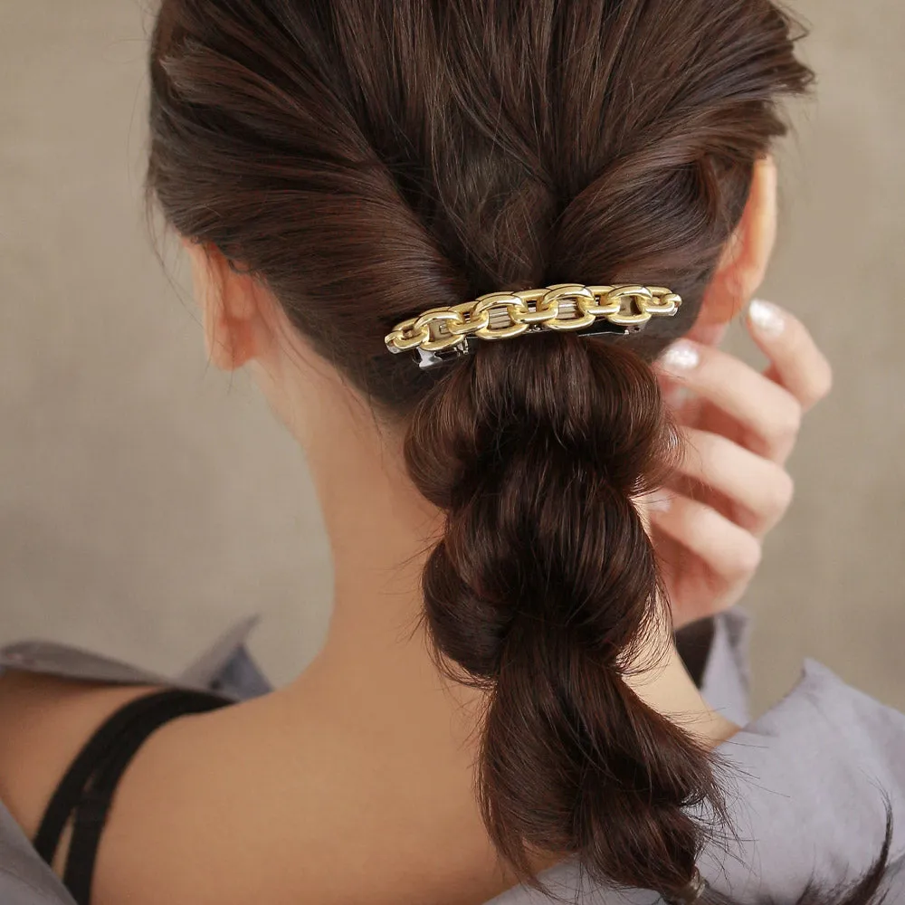 Chain Brass Barrette