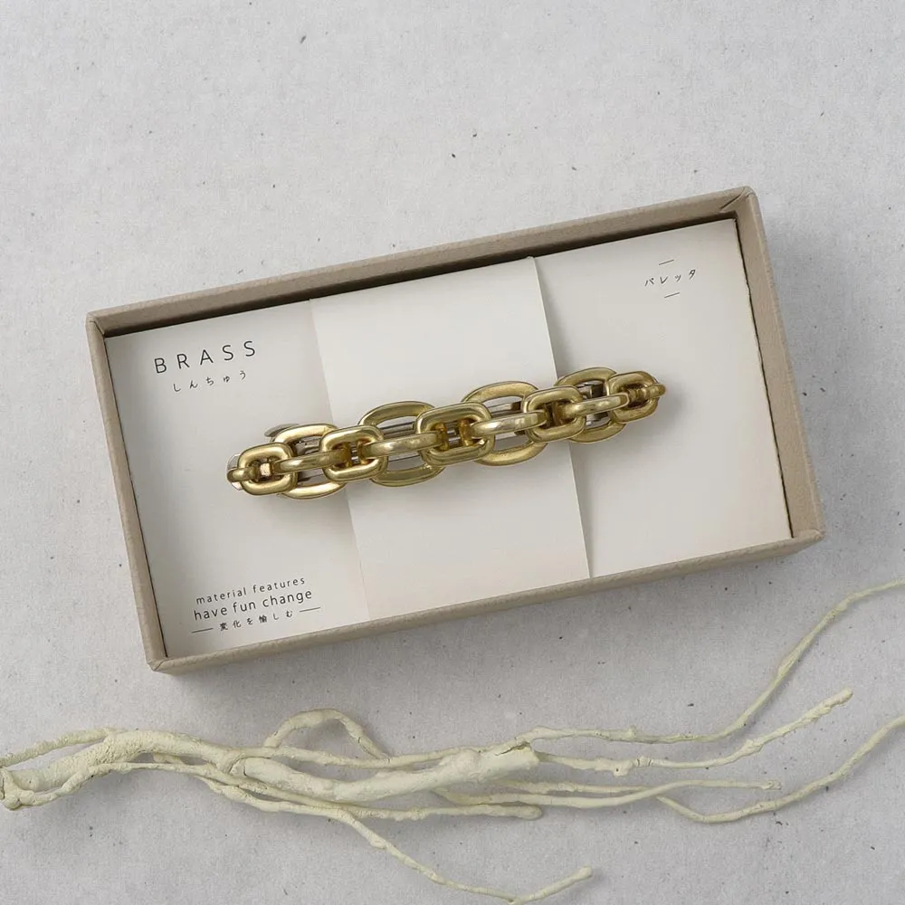 Chain Brass Barrette