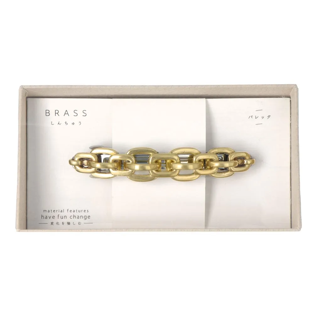 Chain Brass Barrette