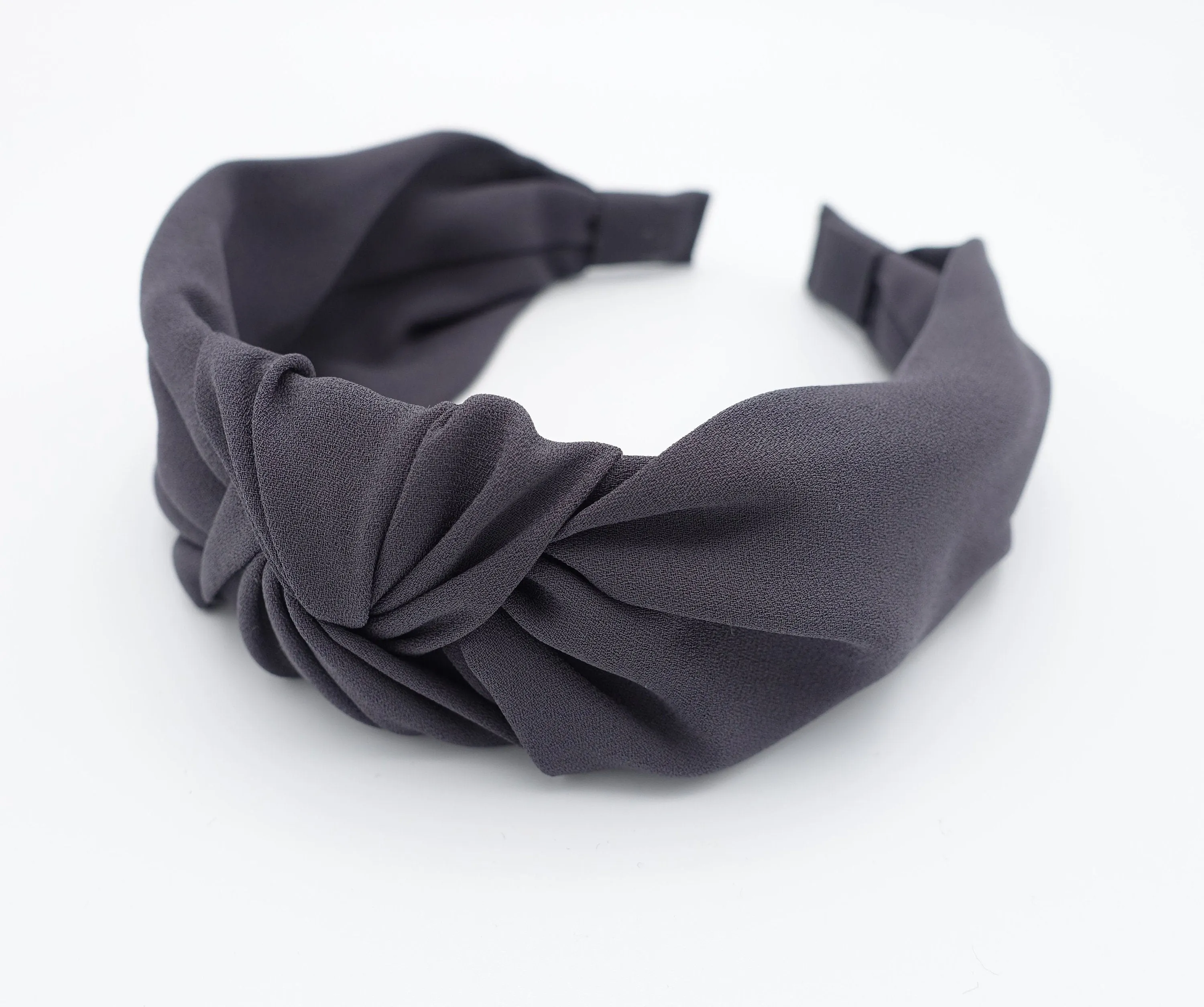 chiffon knot headband solid basic women hairbands