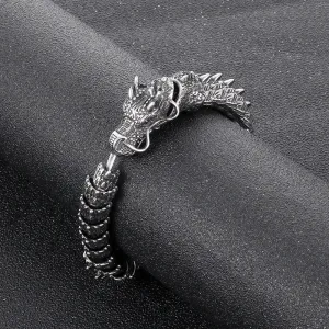 Chinese Dragon Stainless Steel Animal Bracelet