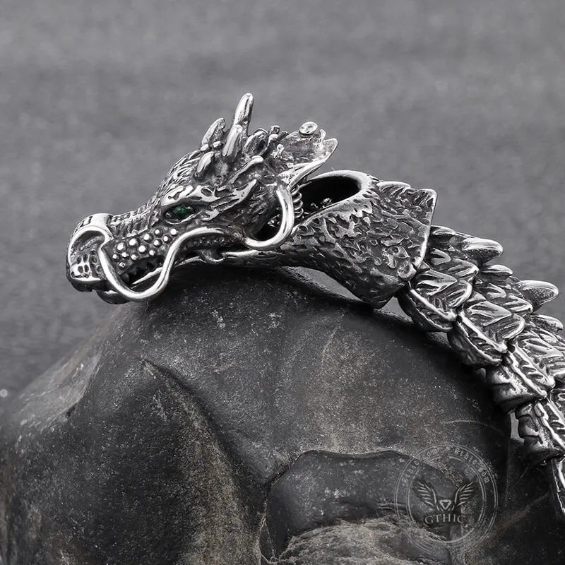 Chinese Dragon Stainless Steel Animal Bracelet