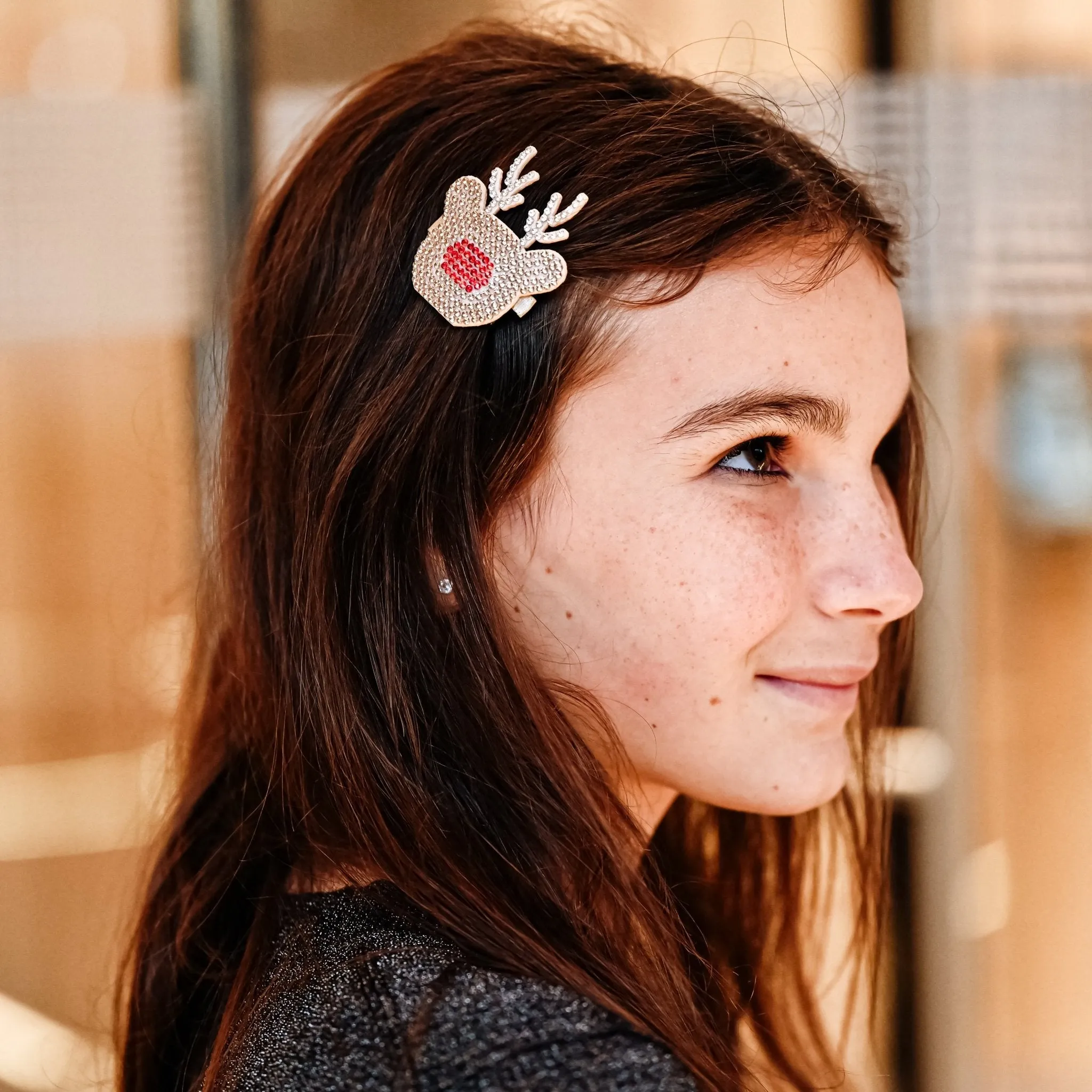 Christmas Charm Headband and Hair Clips - Interchangeable Hairband