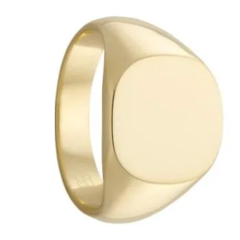 Circular Gold Signet Ring