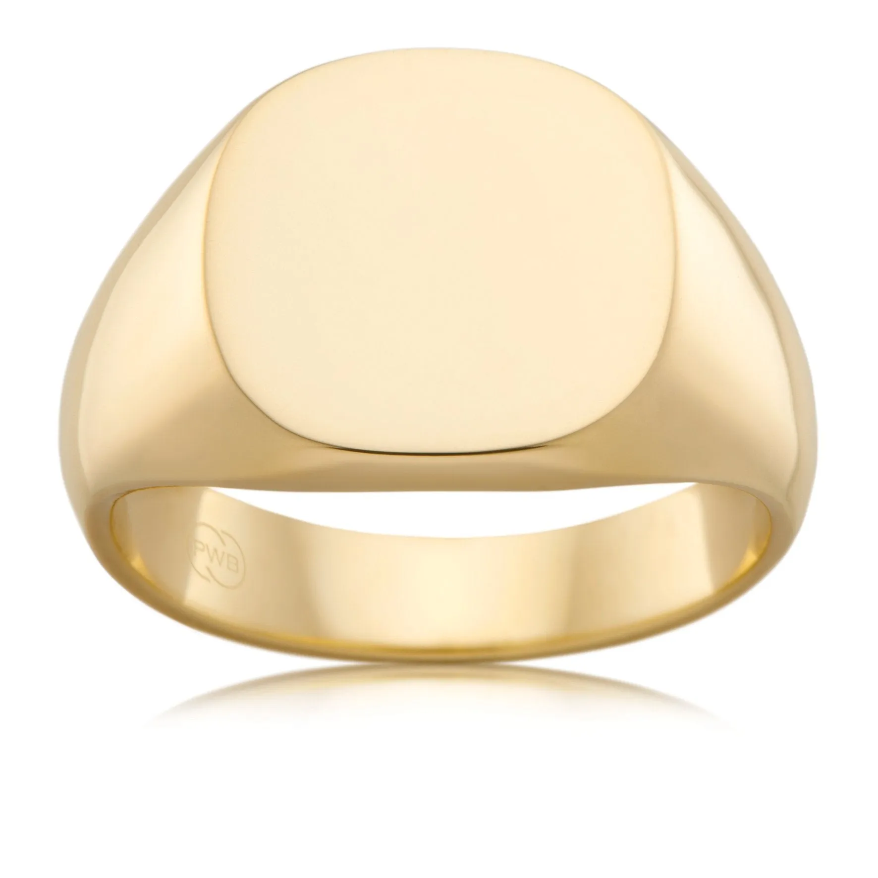 Circular Gold Signet Ring