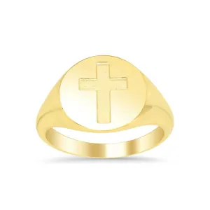 Cross Signet Ring for Ladies