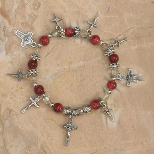 Crosses of the World Charm Bracelet