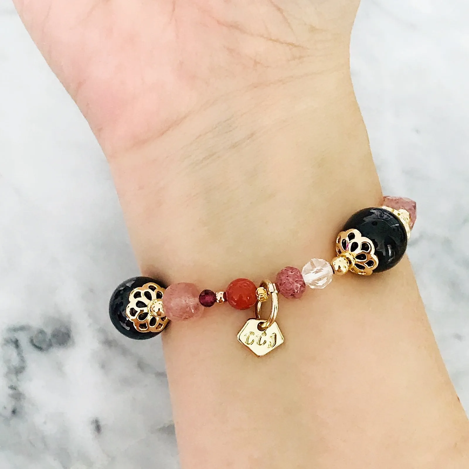 Delicate Garnet Bracelet