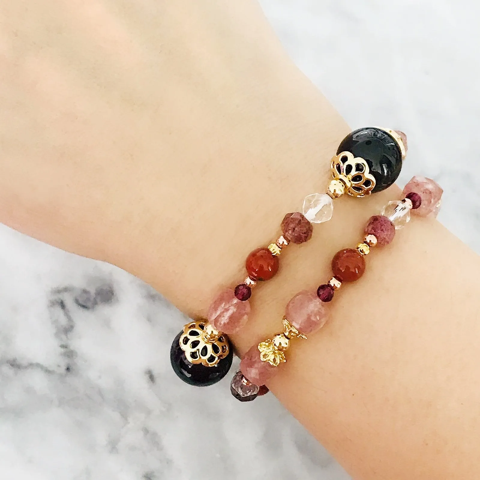 Delicate Garnet Bracelet