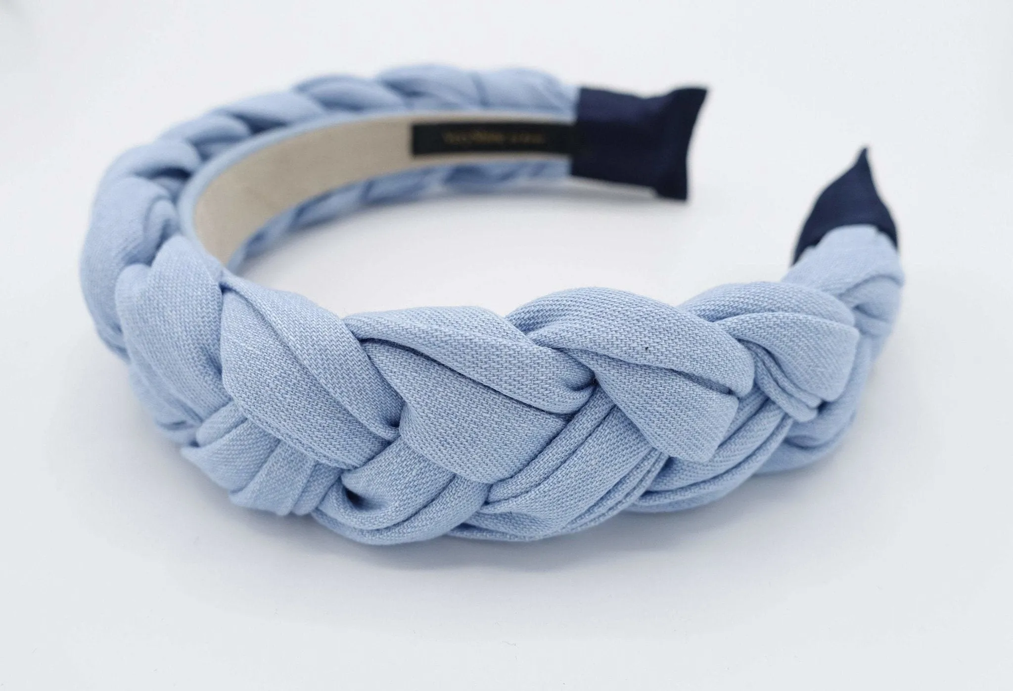 denim braided headband stylish fashion plaited hairband women hair accessory