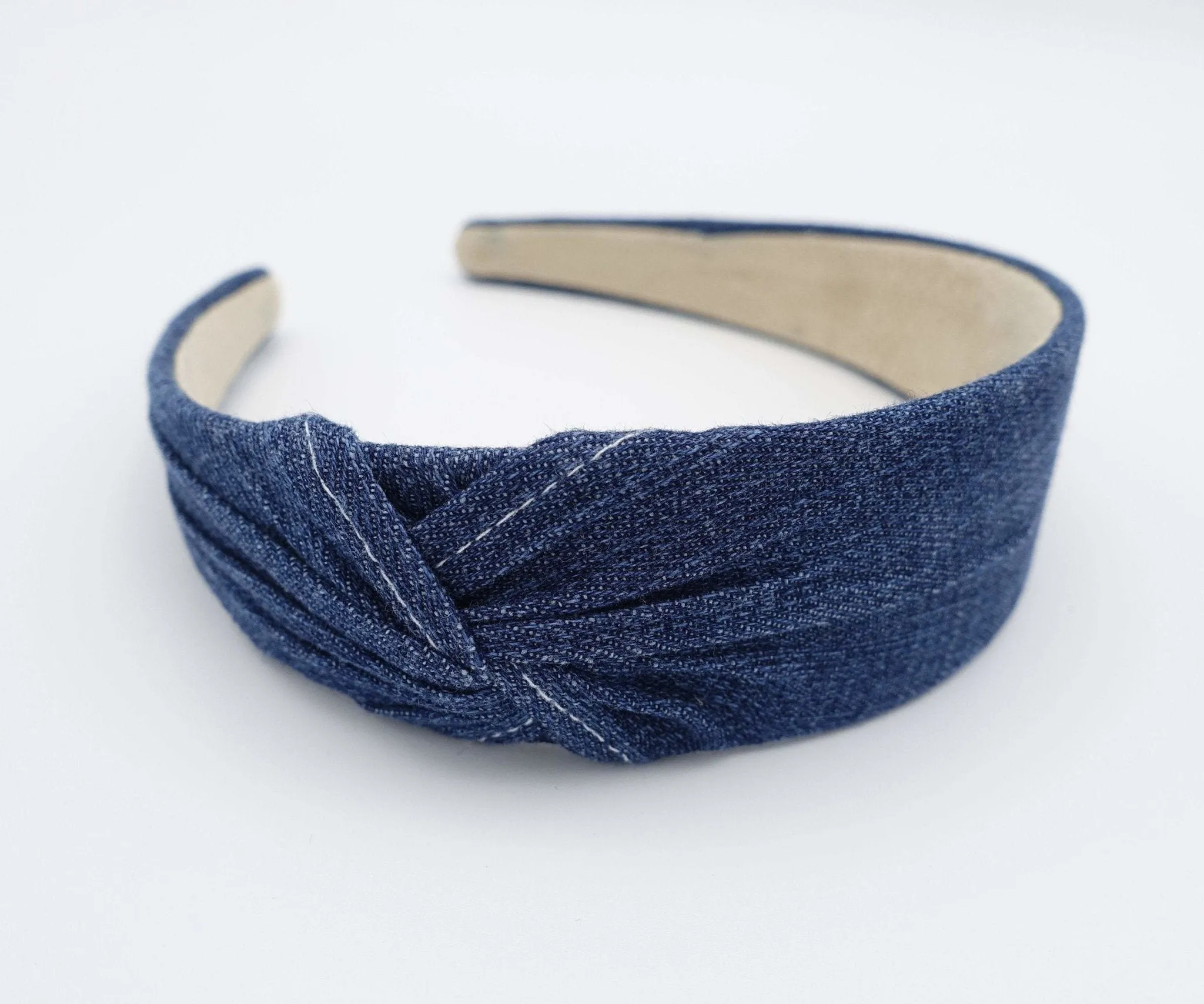 denim side twist headband casual hairband women hair accessories