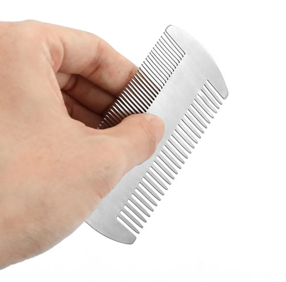 Double-Sided Stainless Steel Beard Comb