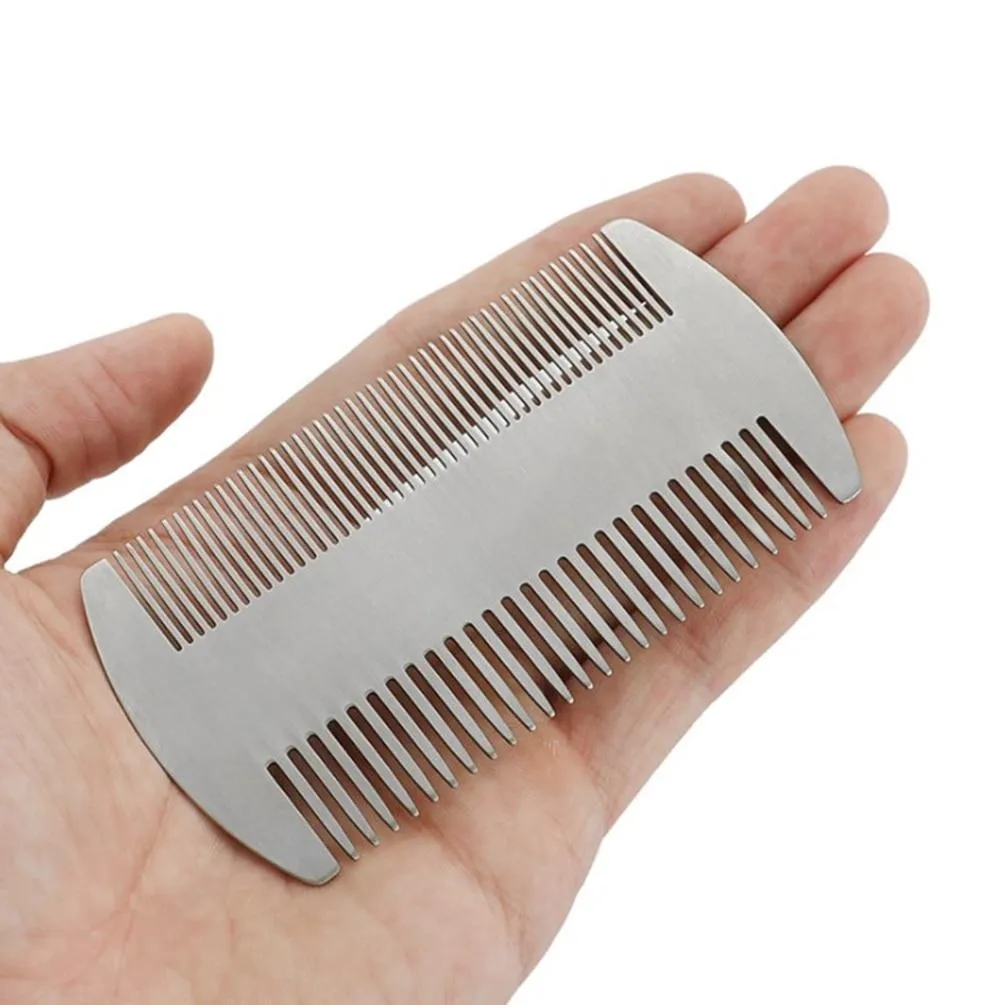 Double-Sided Stainless Steel Beard Comb