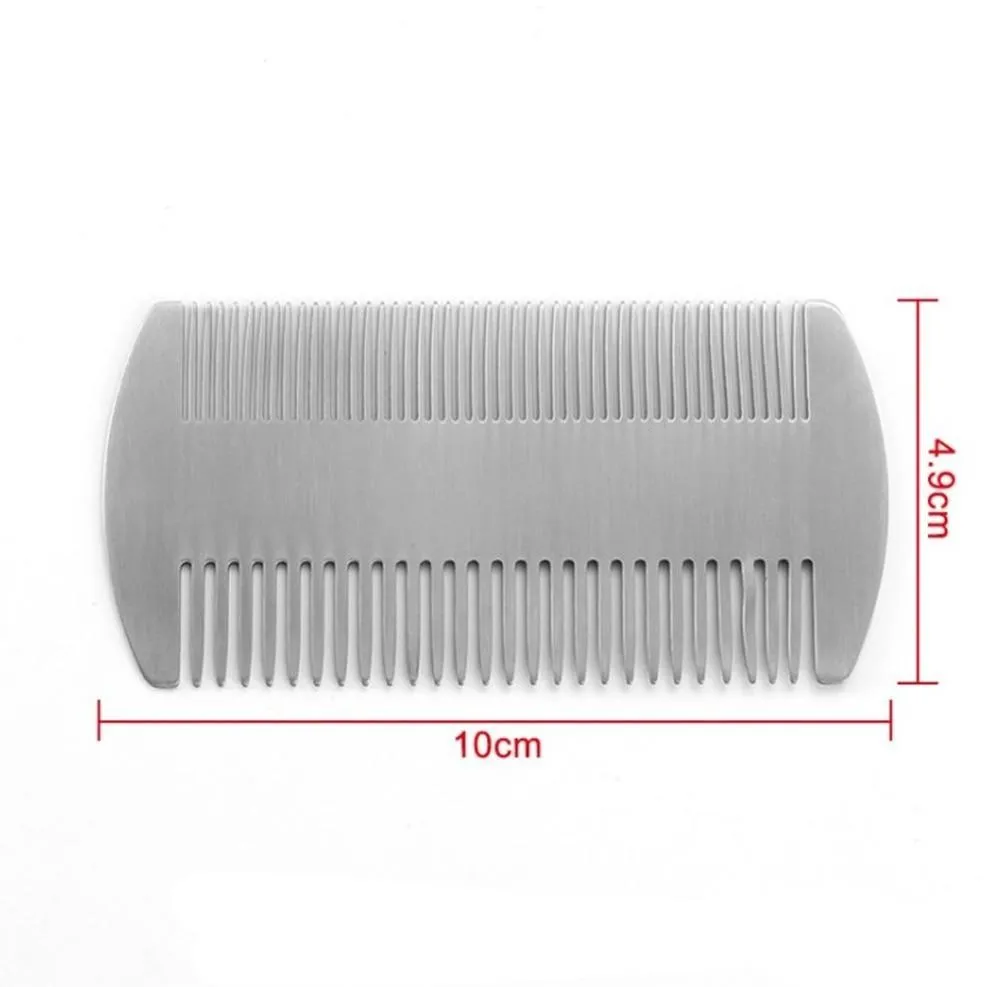 Double-Sided Stainless Steel Beard Comb