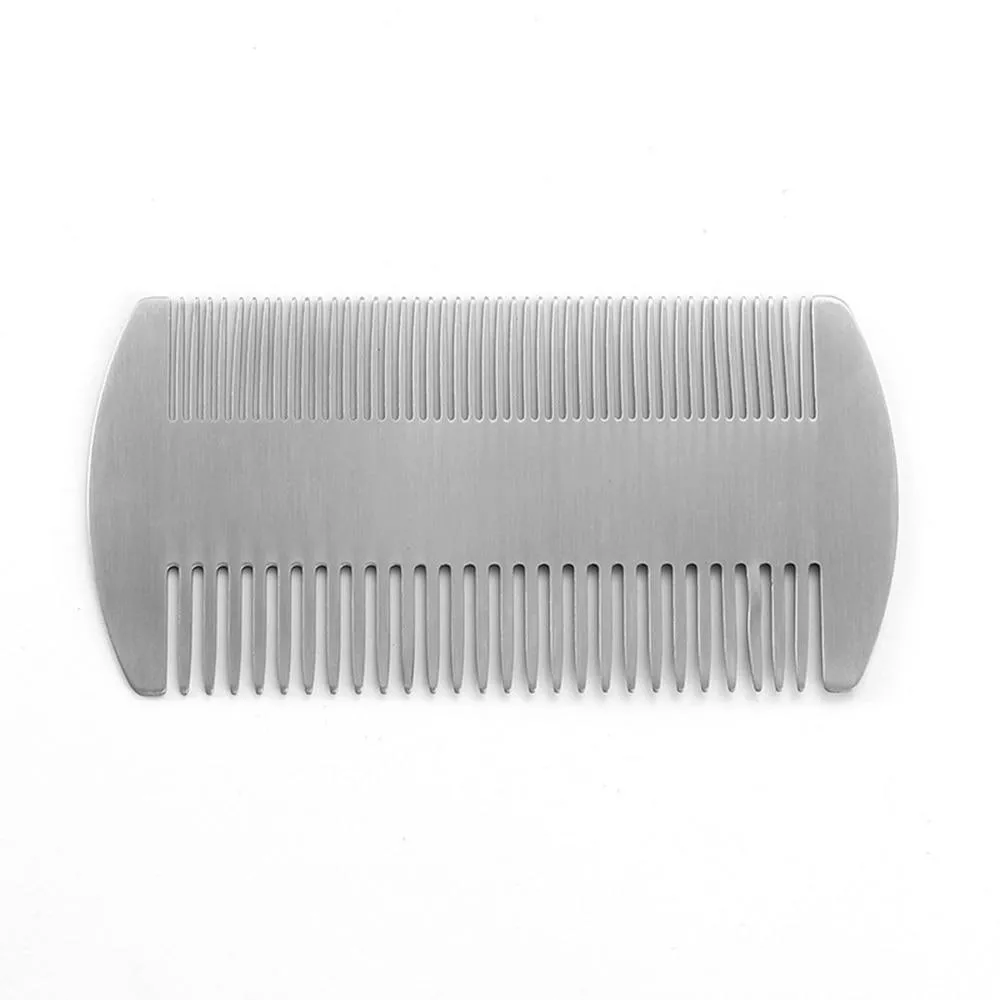 Double-Sided Stainless Steel Beard Comb