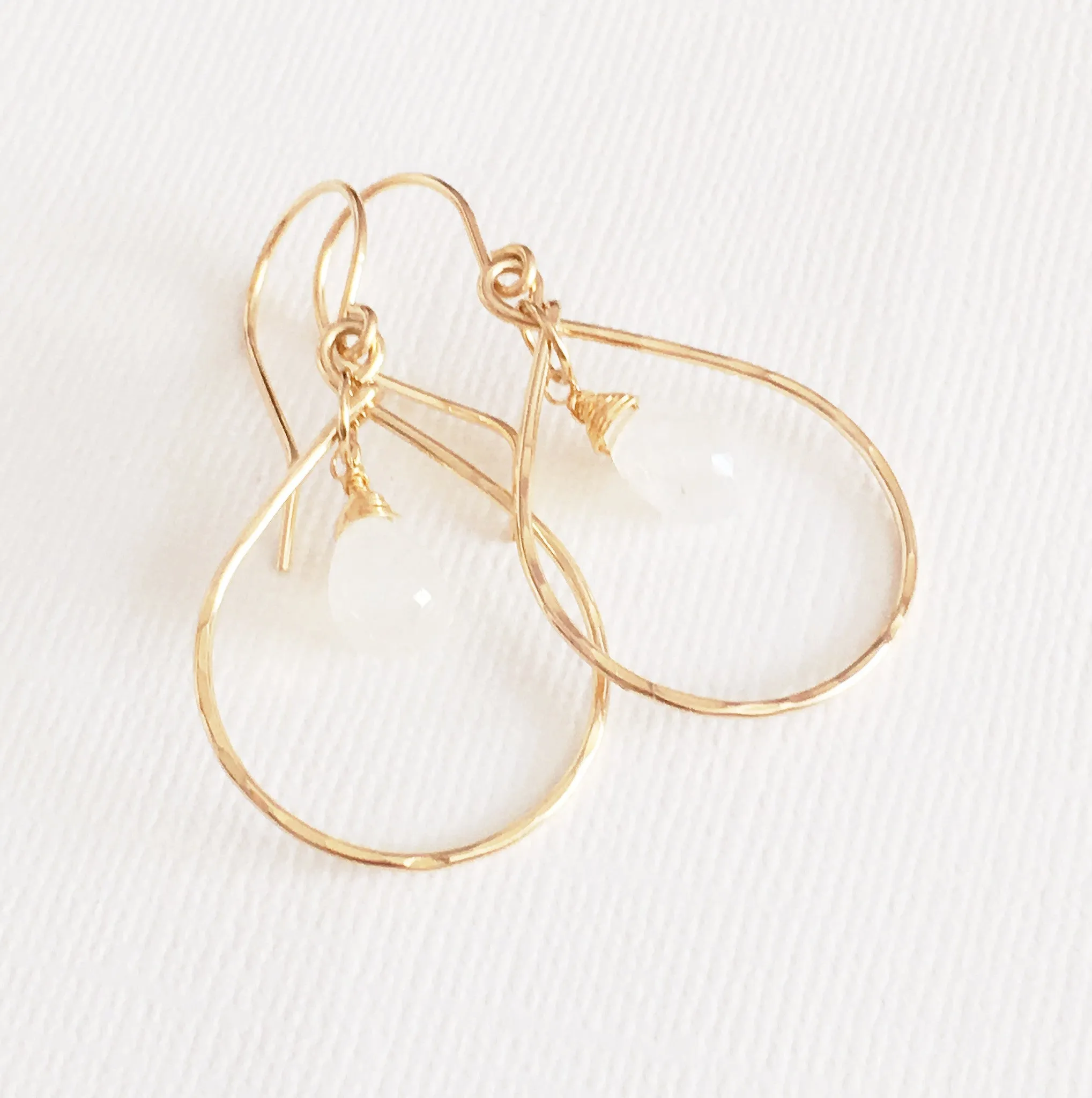 Earrings Hana - Moonstone (E304)