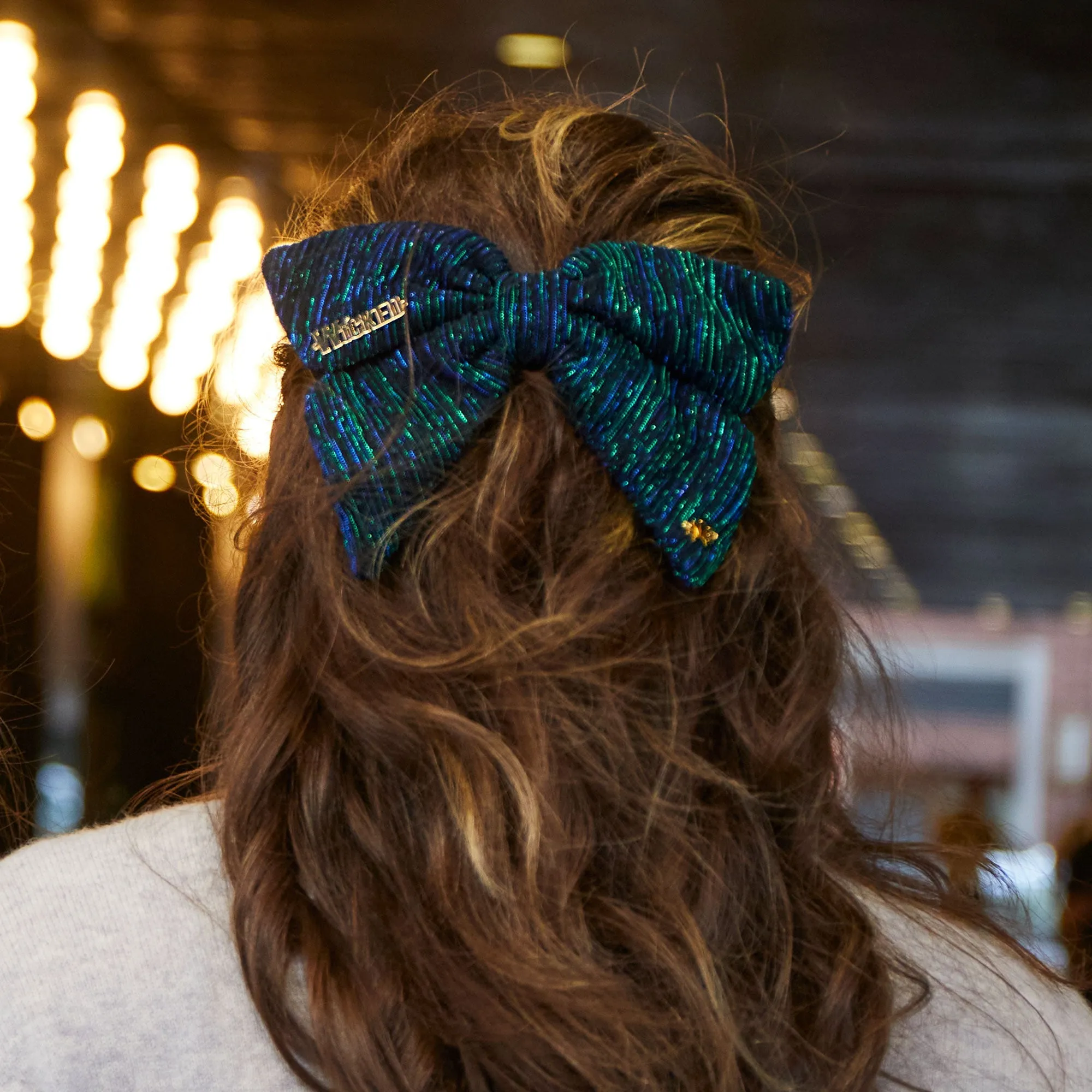 EARTH SHIMMER LELE SADOUGHI X WICKED ELPHABA BOW BARRETTE