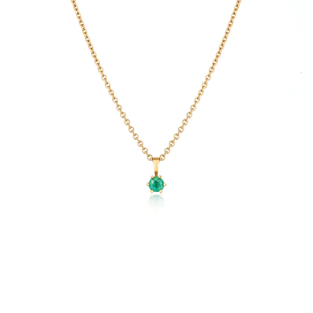 Emerald and Fern Necklace Set