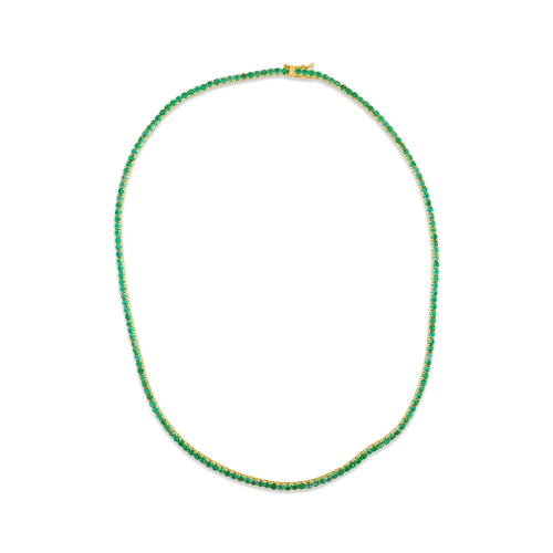 Emerald Tennis Necklace