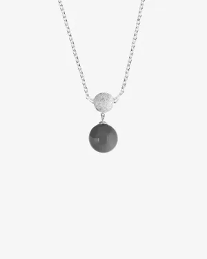 Enigma small single necklace silver