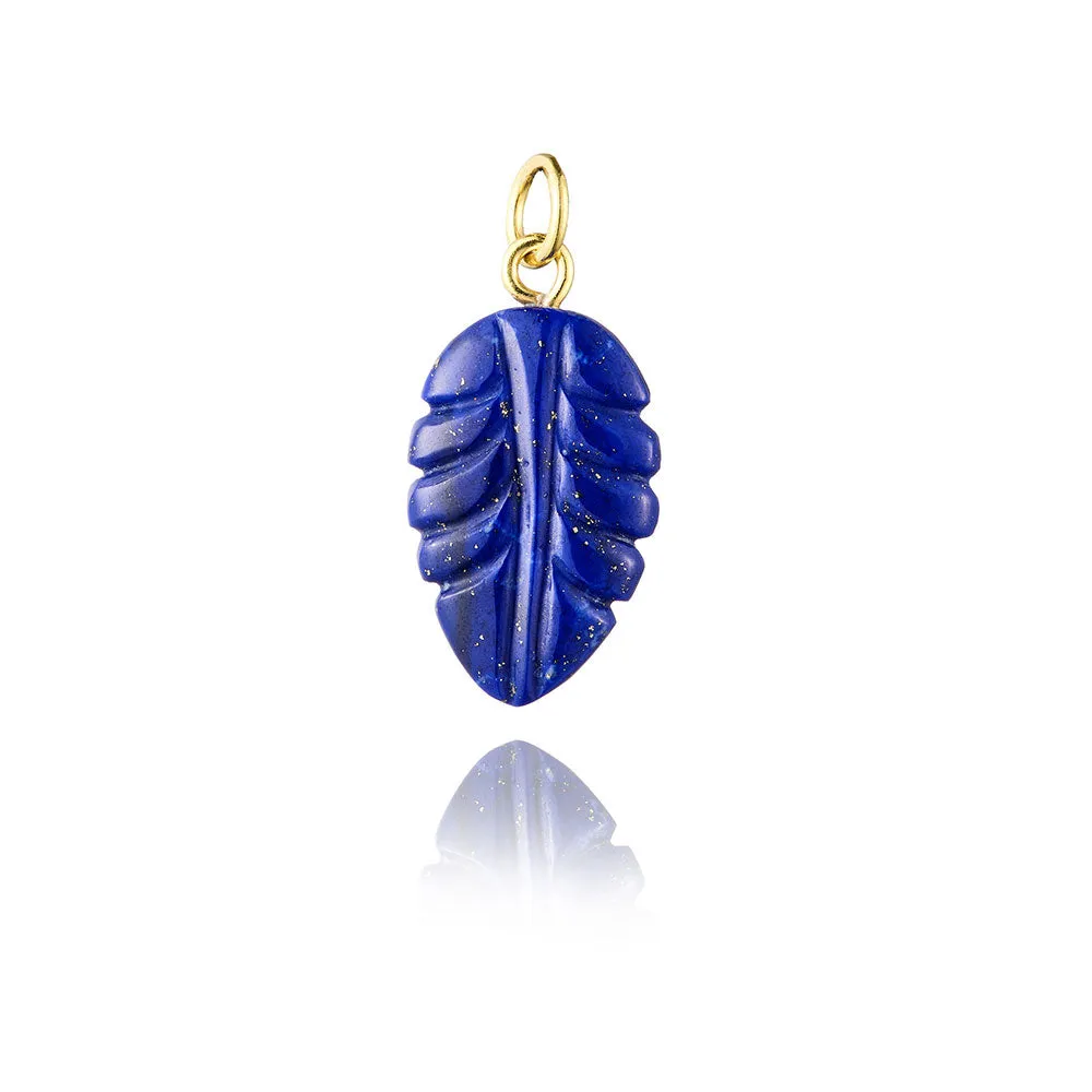 Esme Blue Leaf Charm