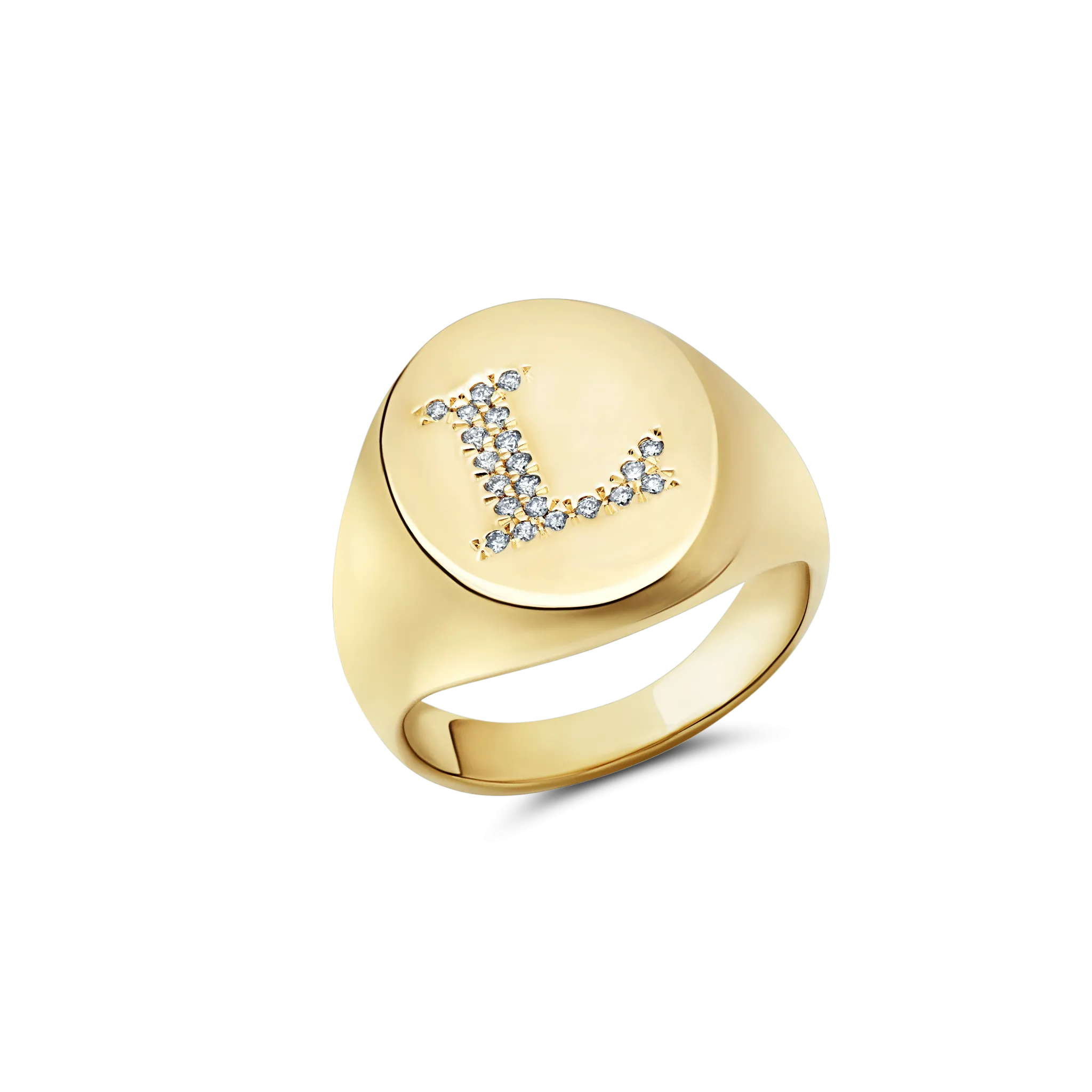 Fine Large Disc Signet Ring