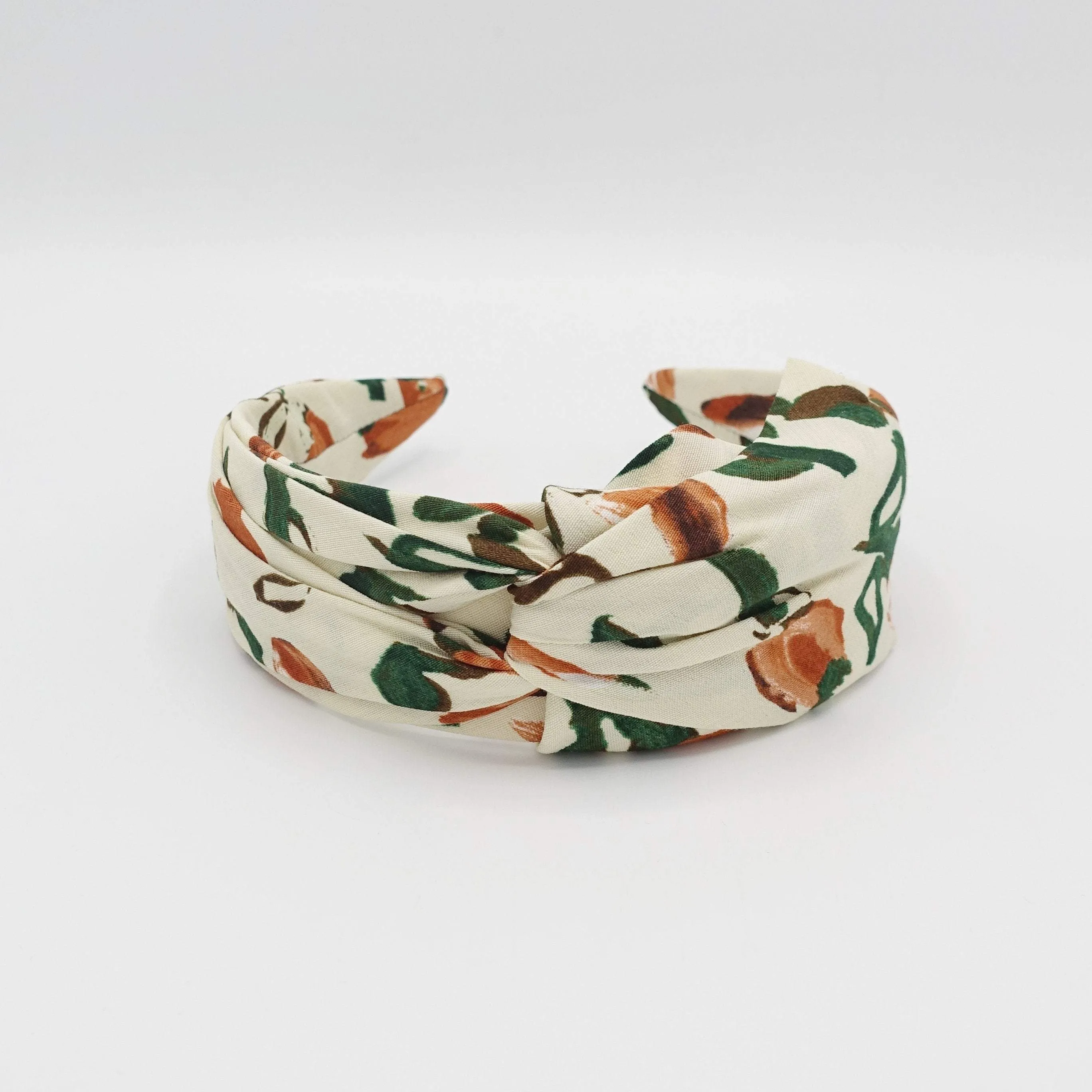 floral cross headband asymmetric hairband for women