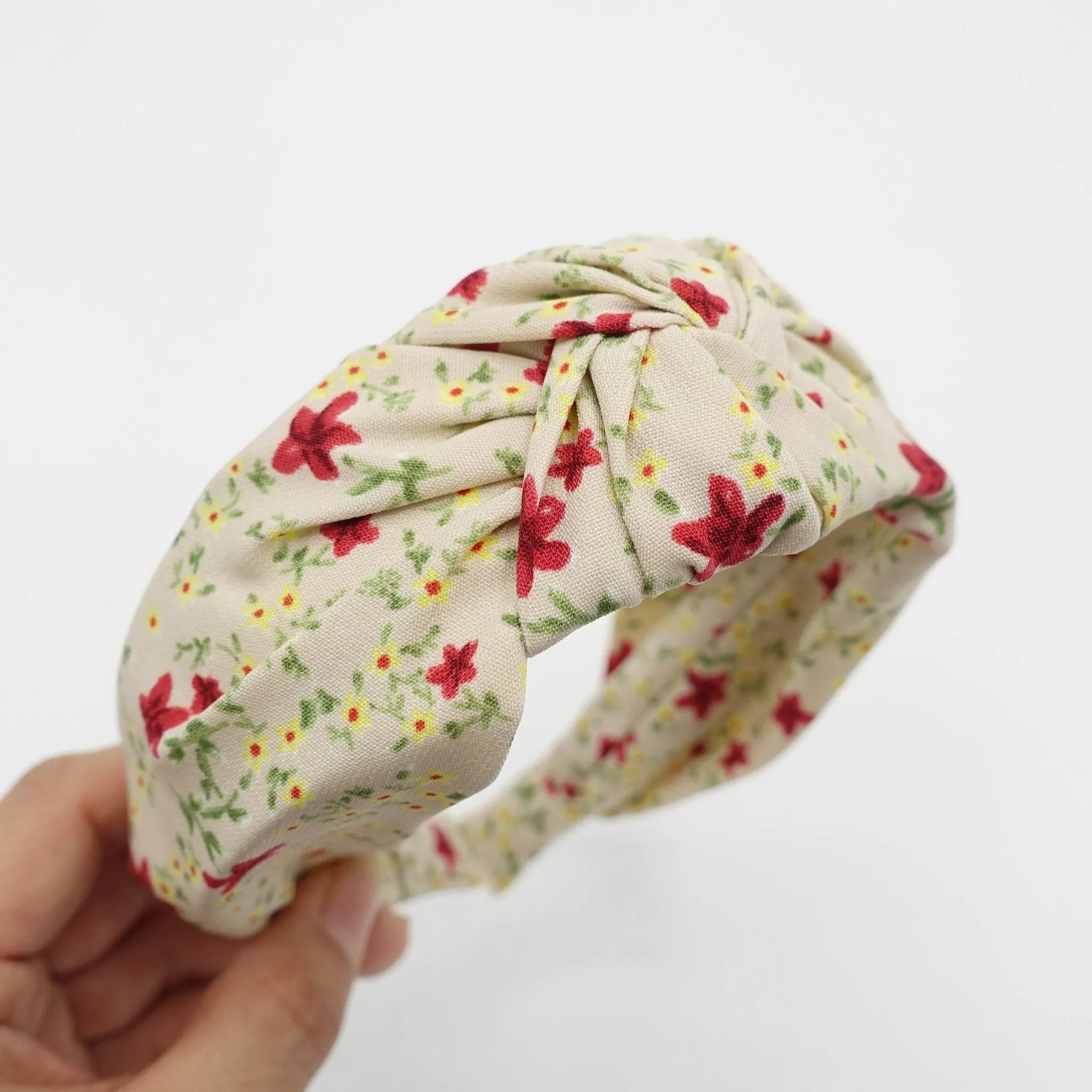 floral print knotted headband flower pattern hairband women hair accessory