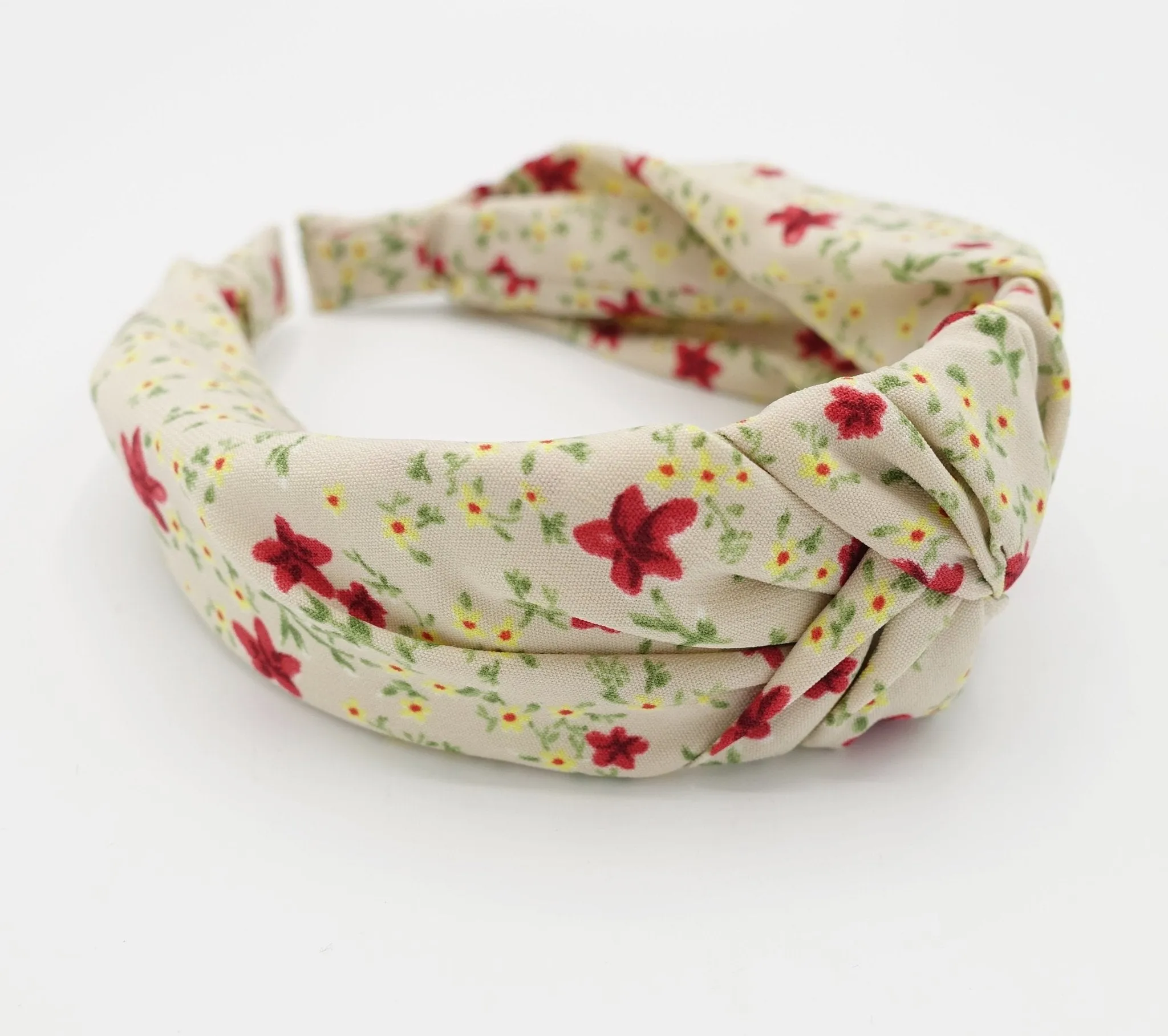 floral print knotted headband flower pattern hairband women hair accessory