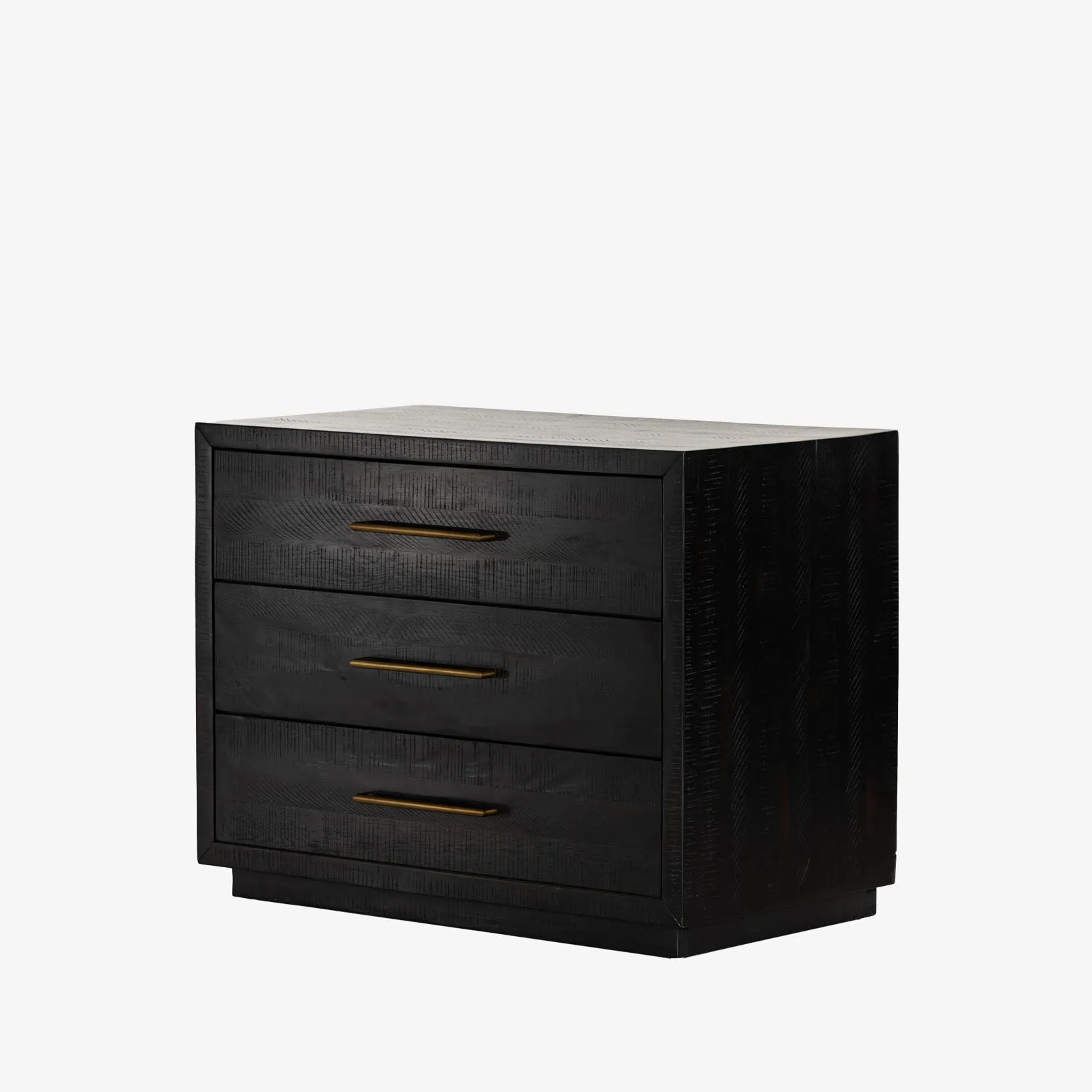 Four Hands Suki Nightstand in Burnished Black