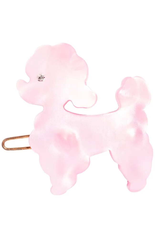 French Poodle Tige Boule Barrette