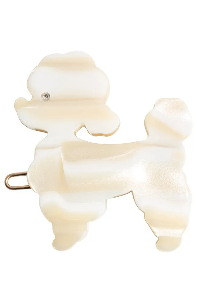 French Poodle Tige Boule Barrette