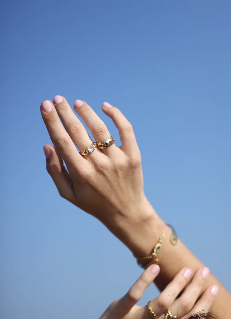 Freya Moonstone Silver Ring