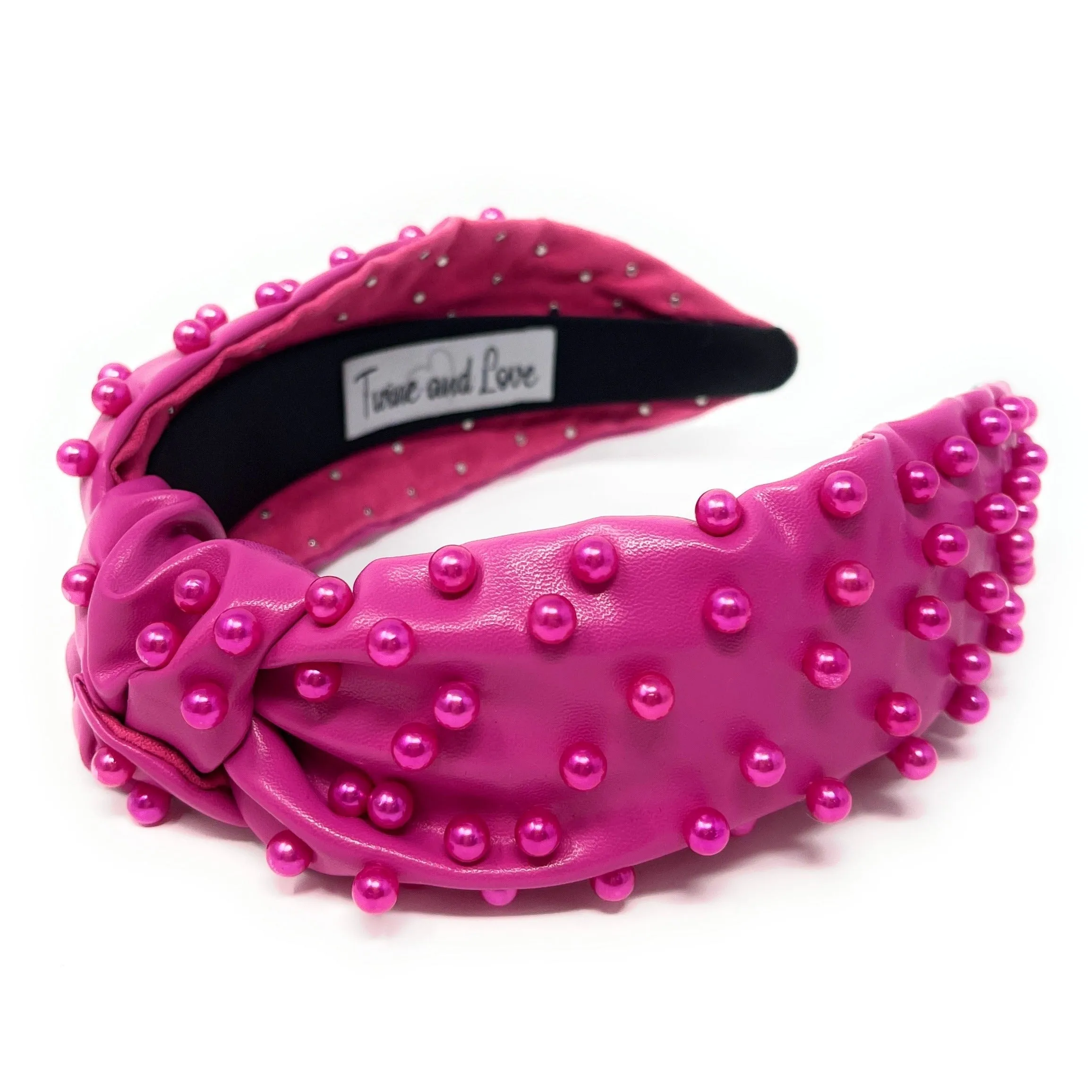 Fuchsia Pearly Knot Headband