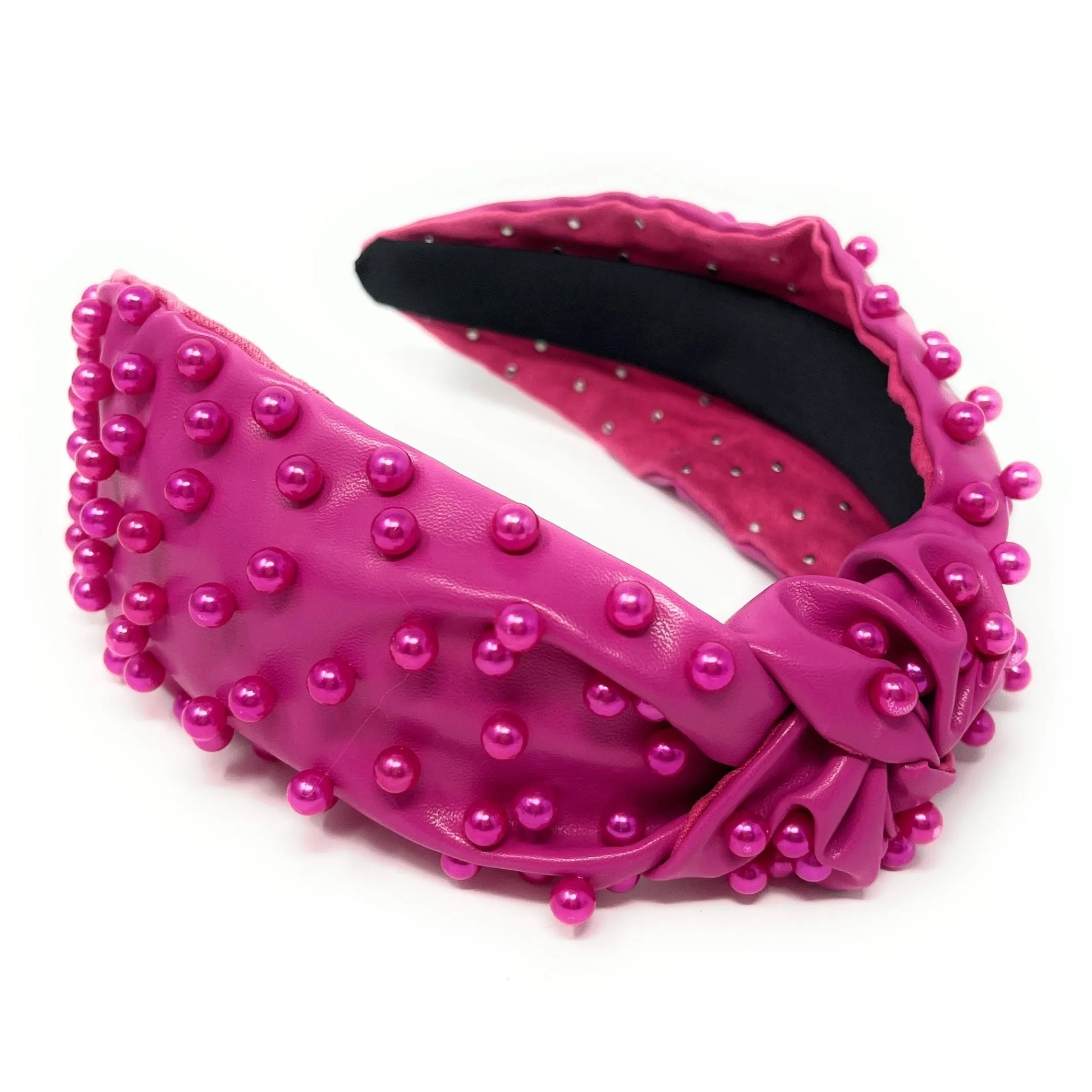 Fuchsia Pearly Knot Headband